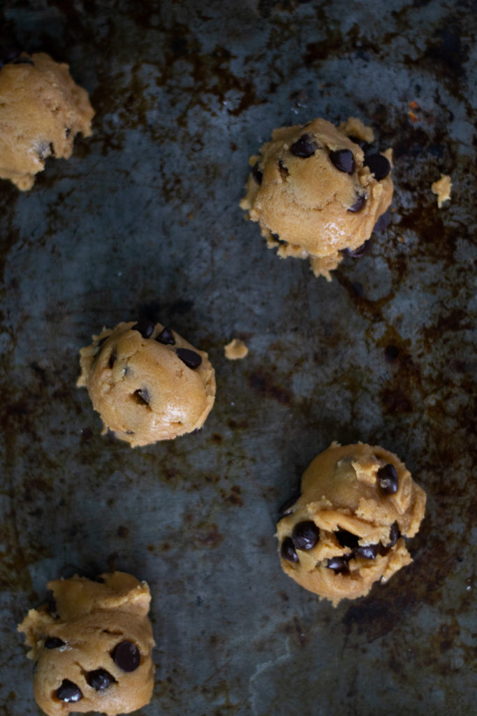 Salted Brown Butter Chocolate Chip Cookie dough