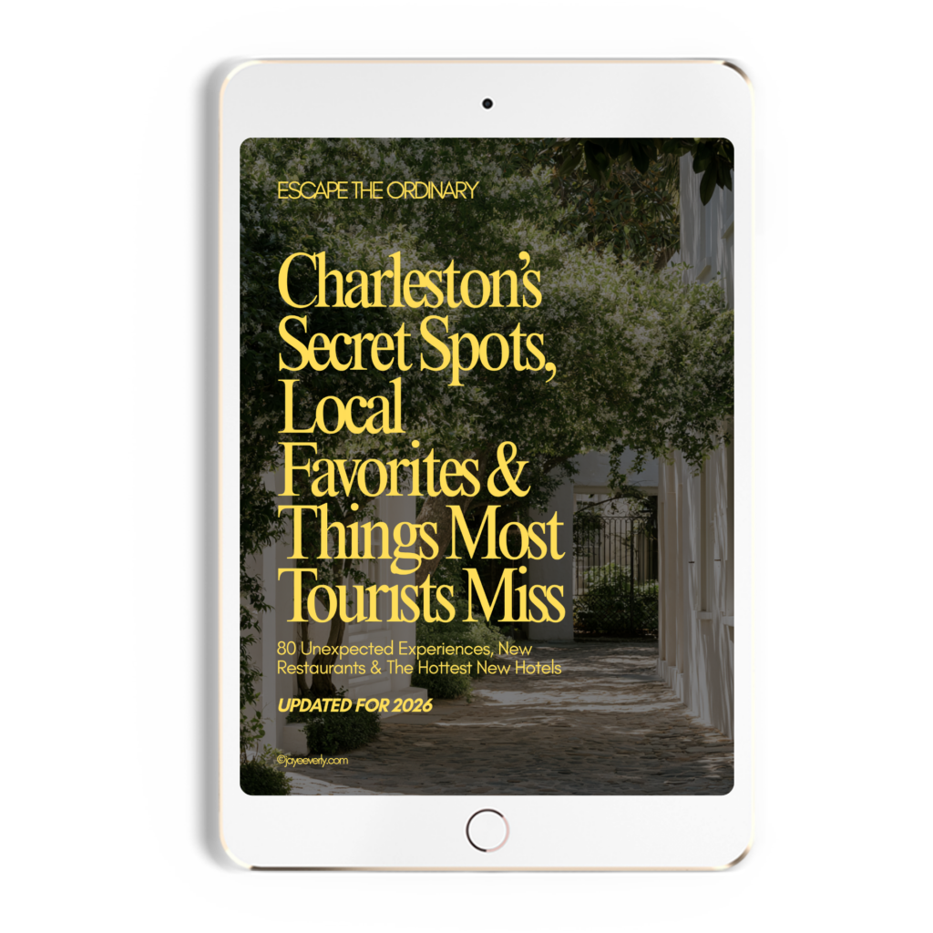 Charleston SC travel guide featuring 80 unique things to do, restaurants and hotels