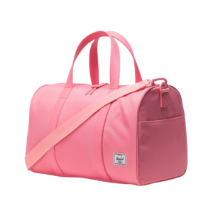 A stylish pink weekender bag that's perfect for short trips and weekend getaways. The spacious yet compact design makes it an ideal gift for women who travel.