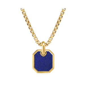 An elegant gold designer necklace for him for a one year anniversary gift