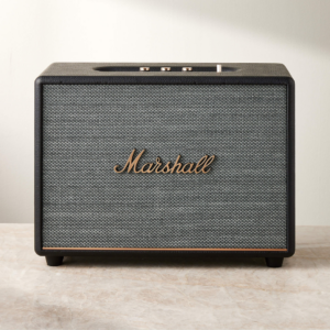 An elegant vintage speaker for a man in a an anniversary gift guide.