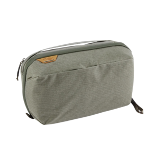 Sleek canvas Dopp kit for men with zipper compartments, featured in our travel gift guide for men.