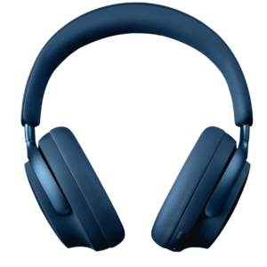 Must-have tech for travelers: blue Bose noise-cancelling headphones showcased in our ultimate gift guide for men on the go.