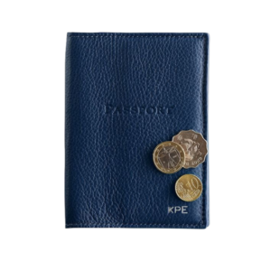 Sleek leather passport wallet — a top pick from the ultimate gift guide for men who travel.