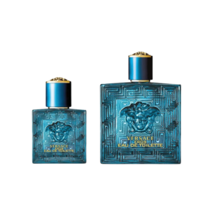 Mini Versace fragrance gift set for men, perfect for jetsetters – featured in the ultimate travel gift guide.