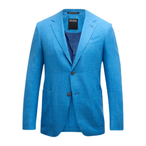 A stylish men's linen blazer, perfect for an anniversary gift