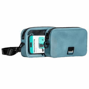 A waterproof belt bag for a man to keep his things safe while on adventures, featured in a gift guide for men.