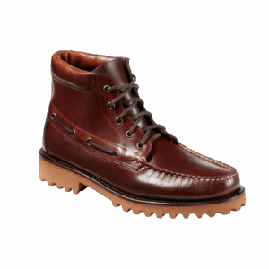 Brown leather boots for men, featured in a luxury gift guide for men.