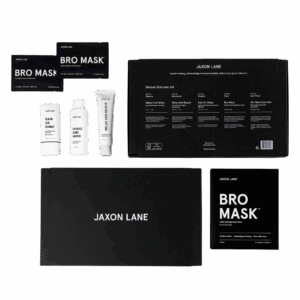 A luxury skincare and mask set for men featured in a birthday gift guide for him
