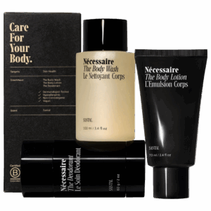 A body wash, lotion and deodorant set for men featured in a birthday gift guide